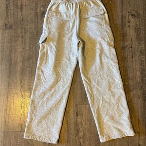 Gray Kids Cargo Pants